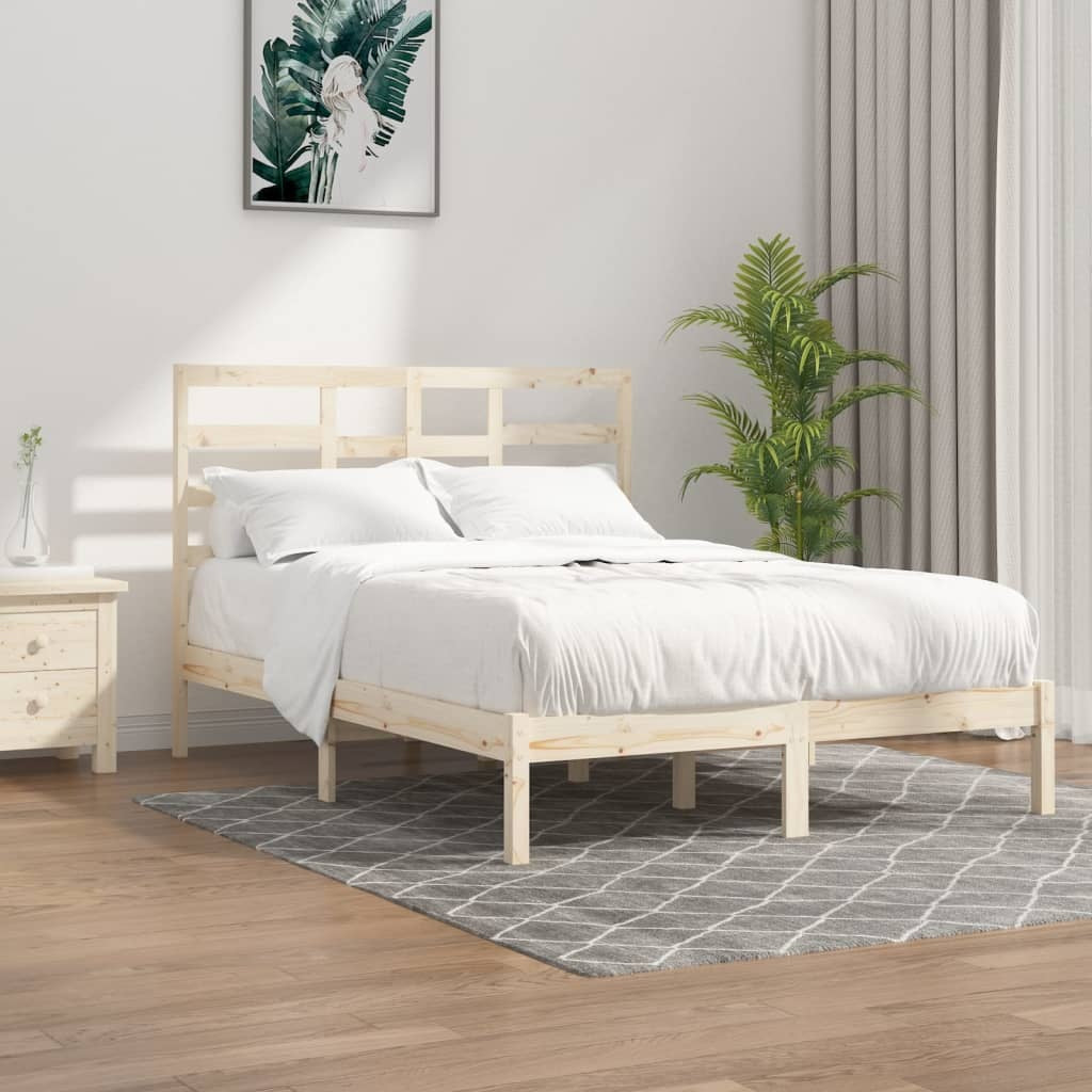 solid wood bed 140x190 cm