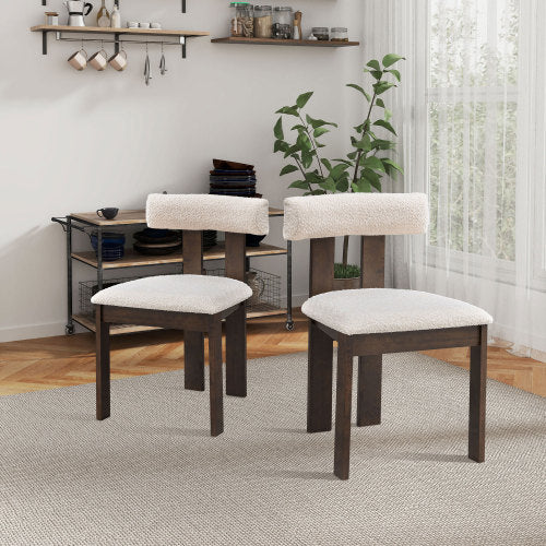Set Of 2 Wooden Dining Chairs , Unavailable Platforms- Temu CJDropshipping