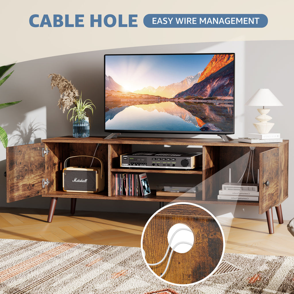 Panel TV Cabinet Can Store Black Cabinets, Suitable For Home Living Room Office TV Cabinet