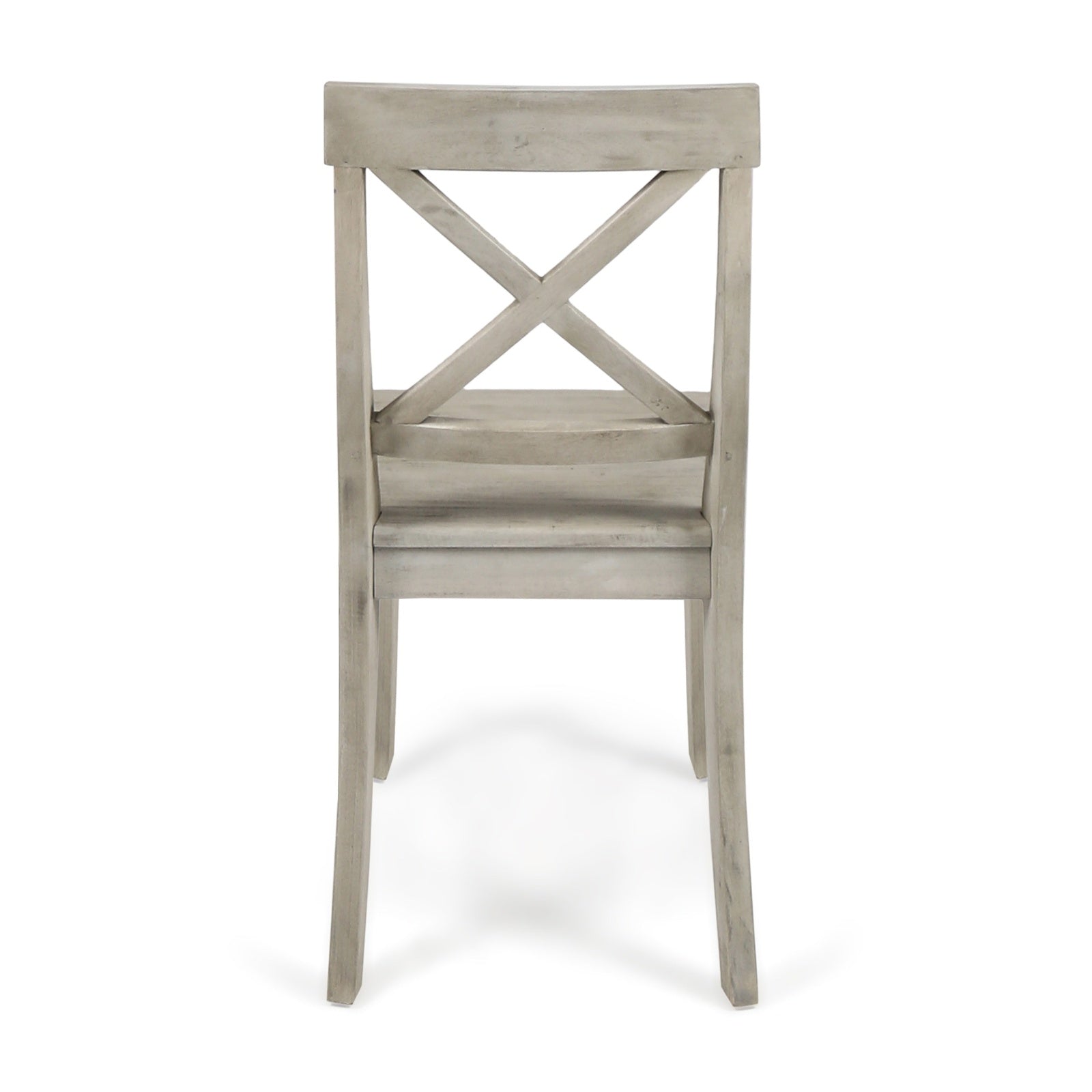 Acacia Wood Dining Chairs, Light Grey Wash, 21D X 17.75W X 35.5H Inch  Set Of 2 CJDropshipping