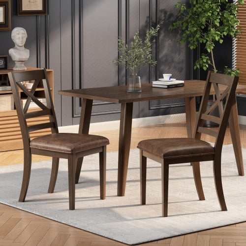 Dining Chairs Set Of 2, Brown CJDropshipping