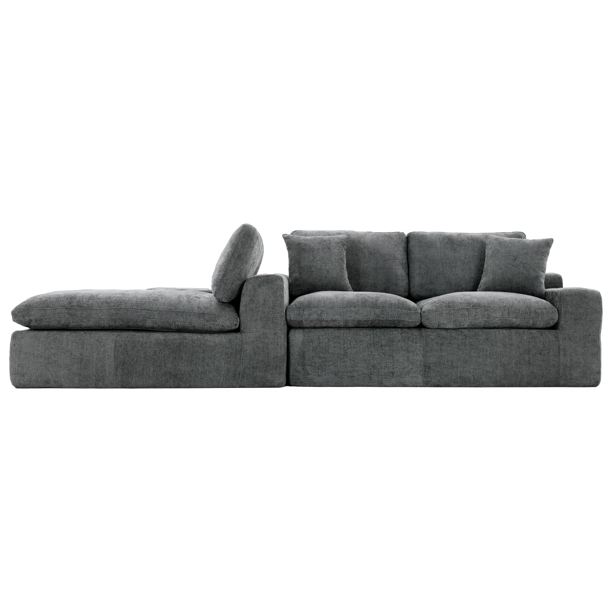 Cloud Sectional Sofa 107.9' Upholstered Sofa Couch with Double-layer