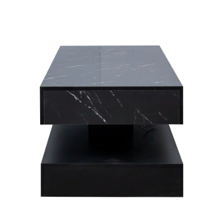 6.93IN High LED Coffee Table,Modern Coffee Table For Living Room,Living Room Tables,Large Living Room Furniture,LED Lights CJDropshipping