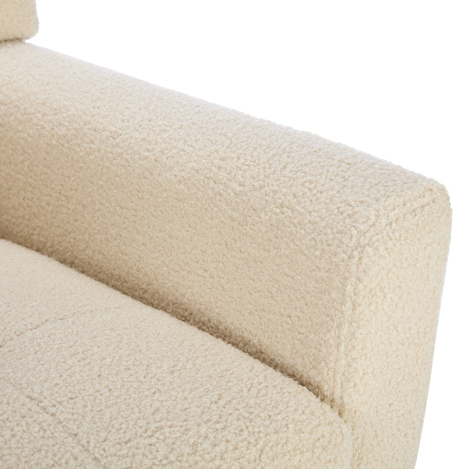 Modern Soft Teddy Material Ergonomics Accent Chair Living Room Chair Bedroom Chair Home Chair With B