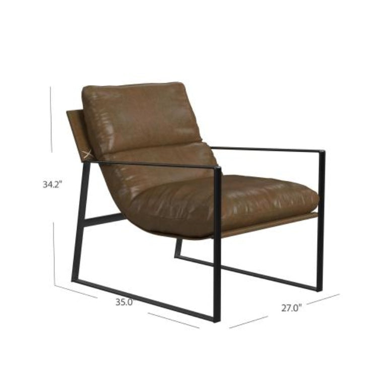 Varick Faux Leather Accent Chair