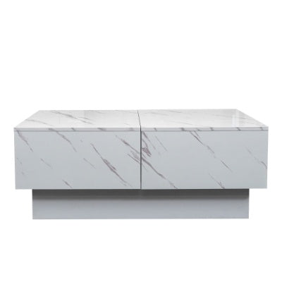 Coffee Table With Sliding Tabletop, Center Table With Hidden Storage Compartment, Extendable Table For Living Room CJDropshipping