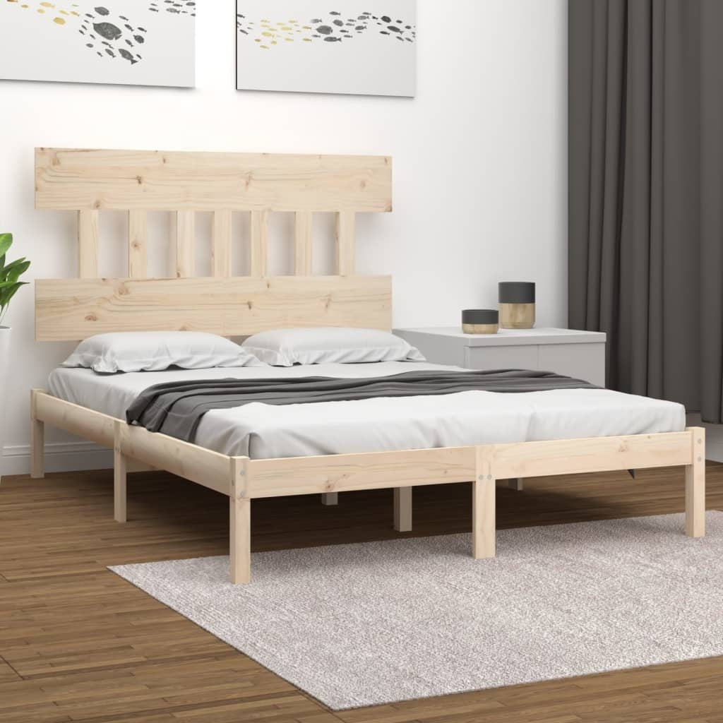 solid wood bed 120x190 cm