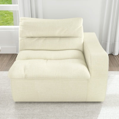 Lazy Floor Sofa, Modern Floor Lounge Chair With Left Arm, Comfortable Beanbag Sofa, Suitable For Living Room Bedroom Office