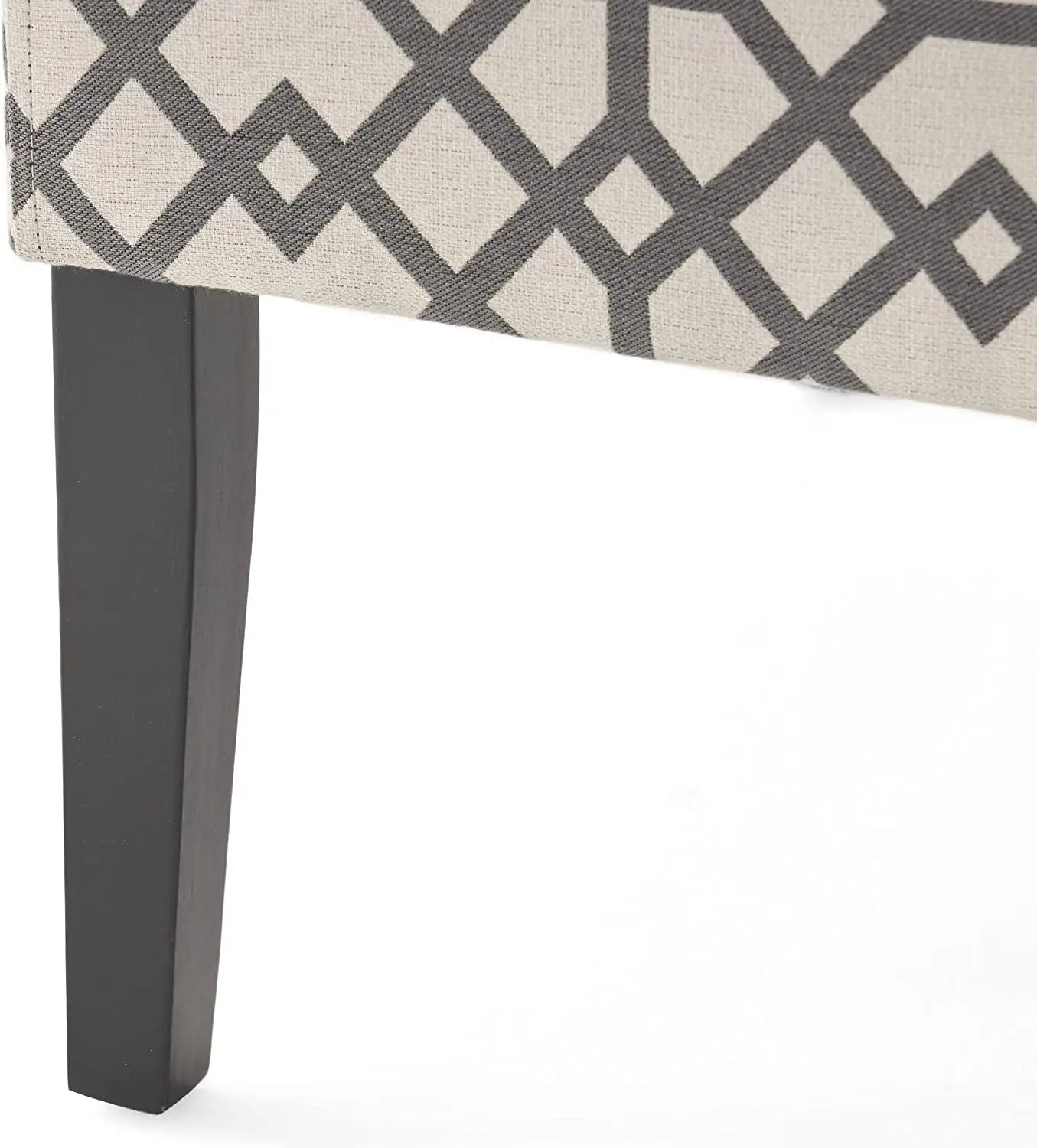 Grey Geometric Accent Chair by Christopher Knight Home Peach Maple