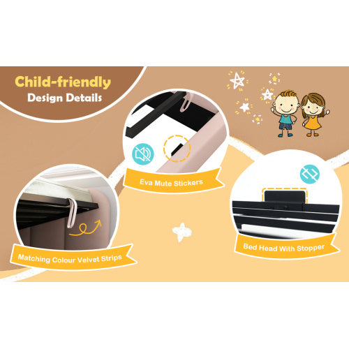 Upholstered Daybed Bed With Storage,Ottoman Bed 3FT Single Sofa Bed 90X190cm, Daybed With Hydraulic Storage Bed Frame, With Metal Slatted Frame, Velvet,  No Mattress