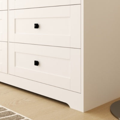 Chest Of Drawer With  White Color Farm Door
