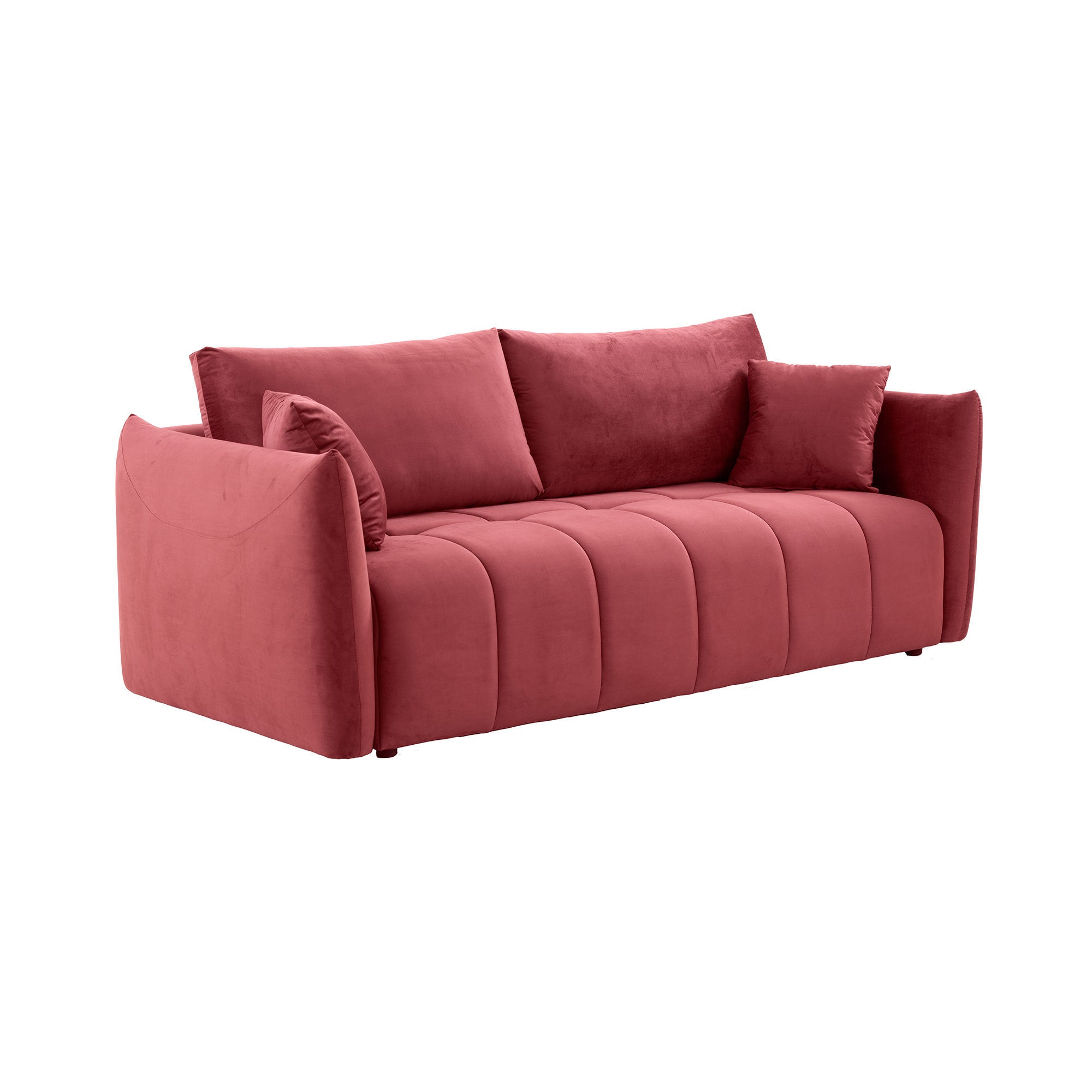 Sectional Sofa,3 seater sofa with 3 Pillows for Living Room,Velvet