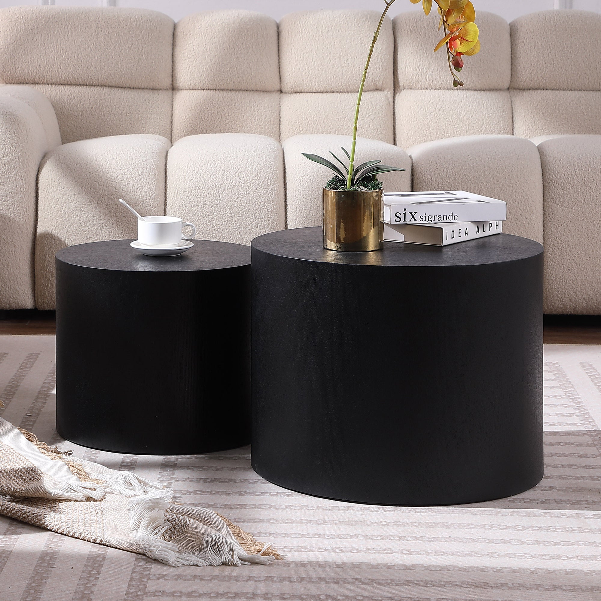 MDF with ash/oak/walnut veneer side table/coffee table/end