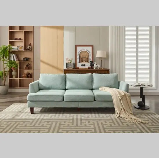Fabric 3 Seater Couch With 2 USB, Comfortable Sectional Couches And CJDropshipping