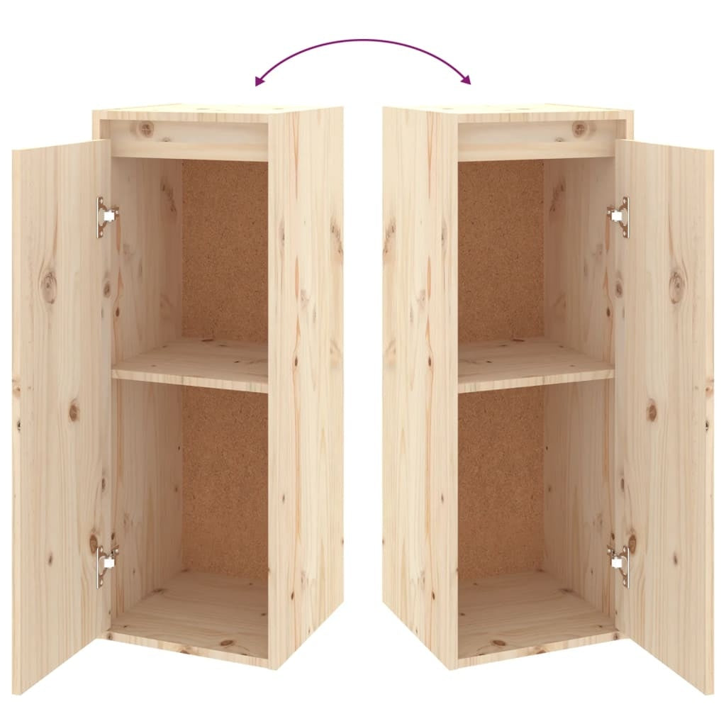 TV Cabinets 4 pcs Solid Pinewood