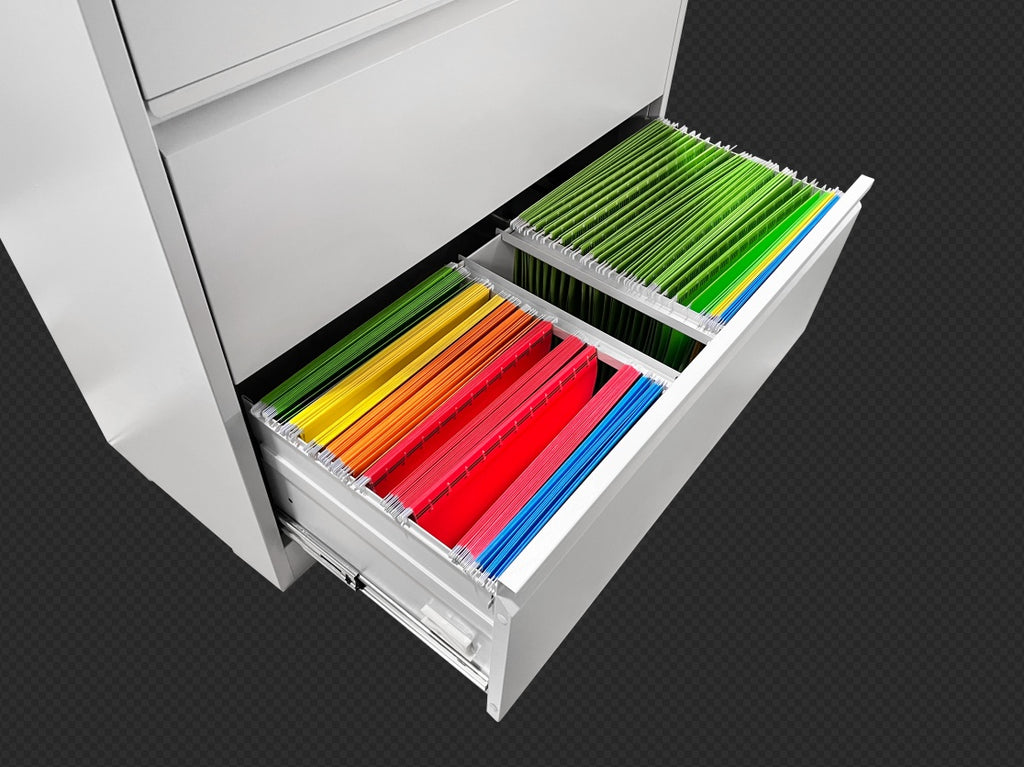 Lateral File Cabinet 4 Drawer, White Filing Cabinet With Lock, Lockable File Cabinet For Home Office, Locking Metal File Cabinet For Legal Letter A4 F4 Size