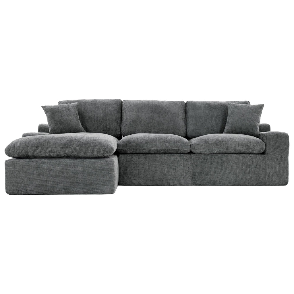 Cloud Sectional Sofa 107.9' Upholstered Sofa Couch with Double-layer