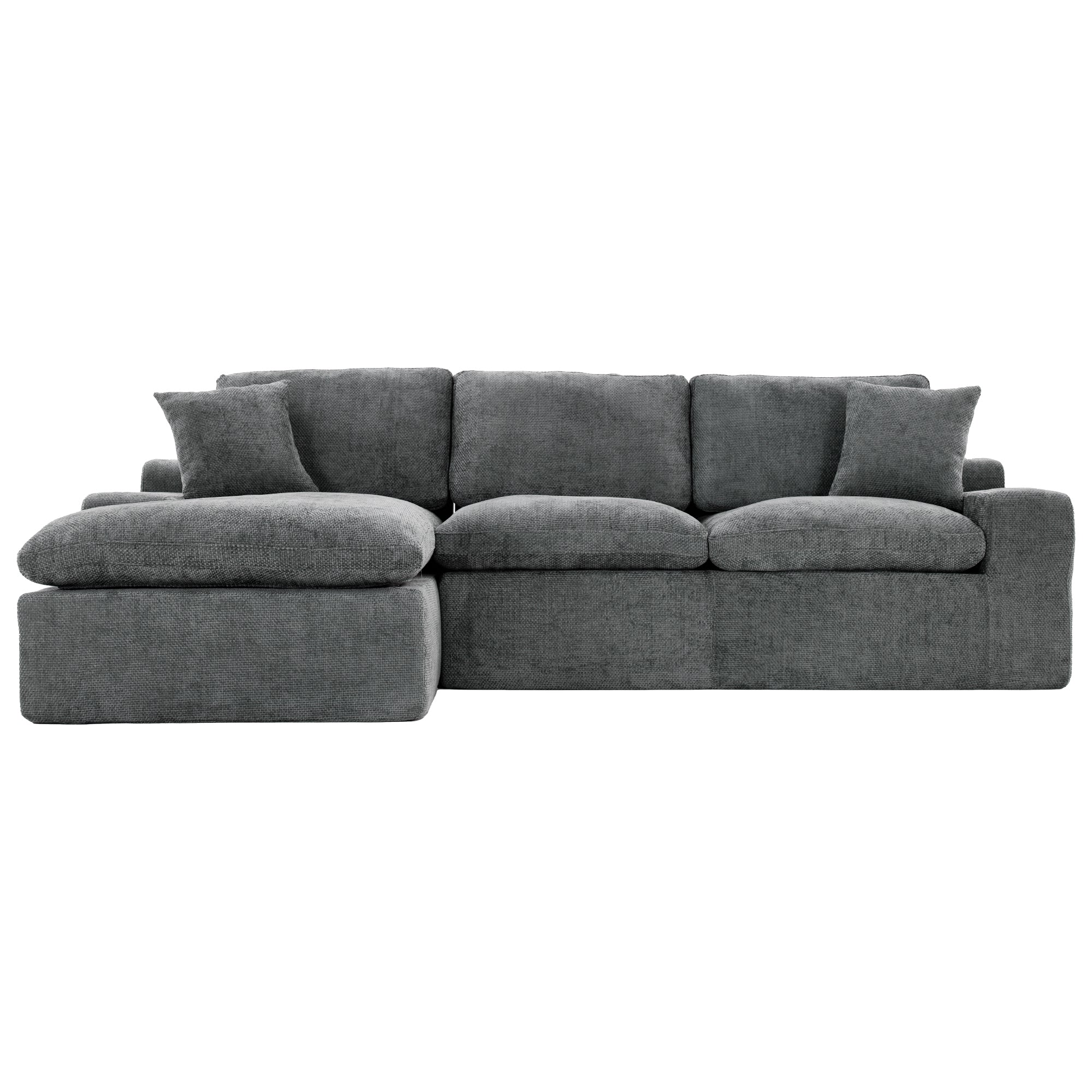 Cloud Sectional Sofa 107.9' Upholstered Sofa Couch with Double-layer