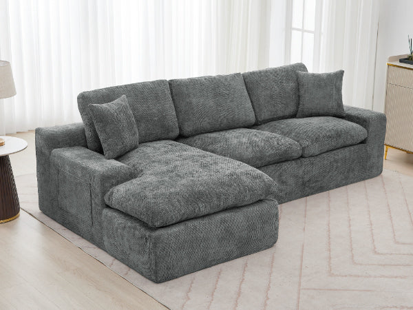 Cloud Sectional Sofa 107.9' Upholstered Sofa Couch with Double-layer