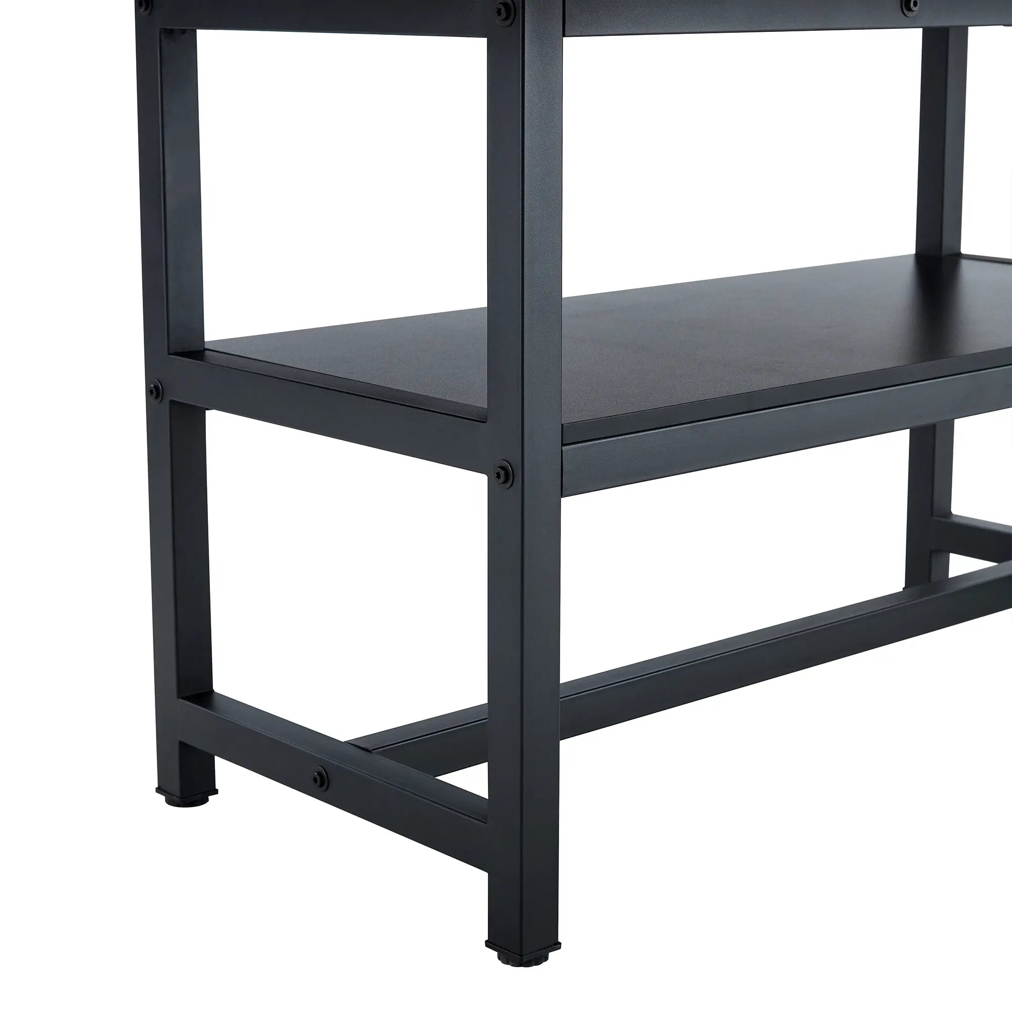 Table and chair set.71*35.4 inch Wooden And Black Spliced Dining Table Sangria Beech