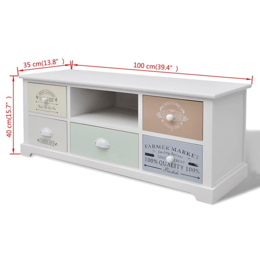 TV Cabinet French Style Wood