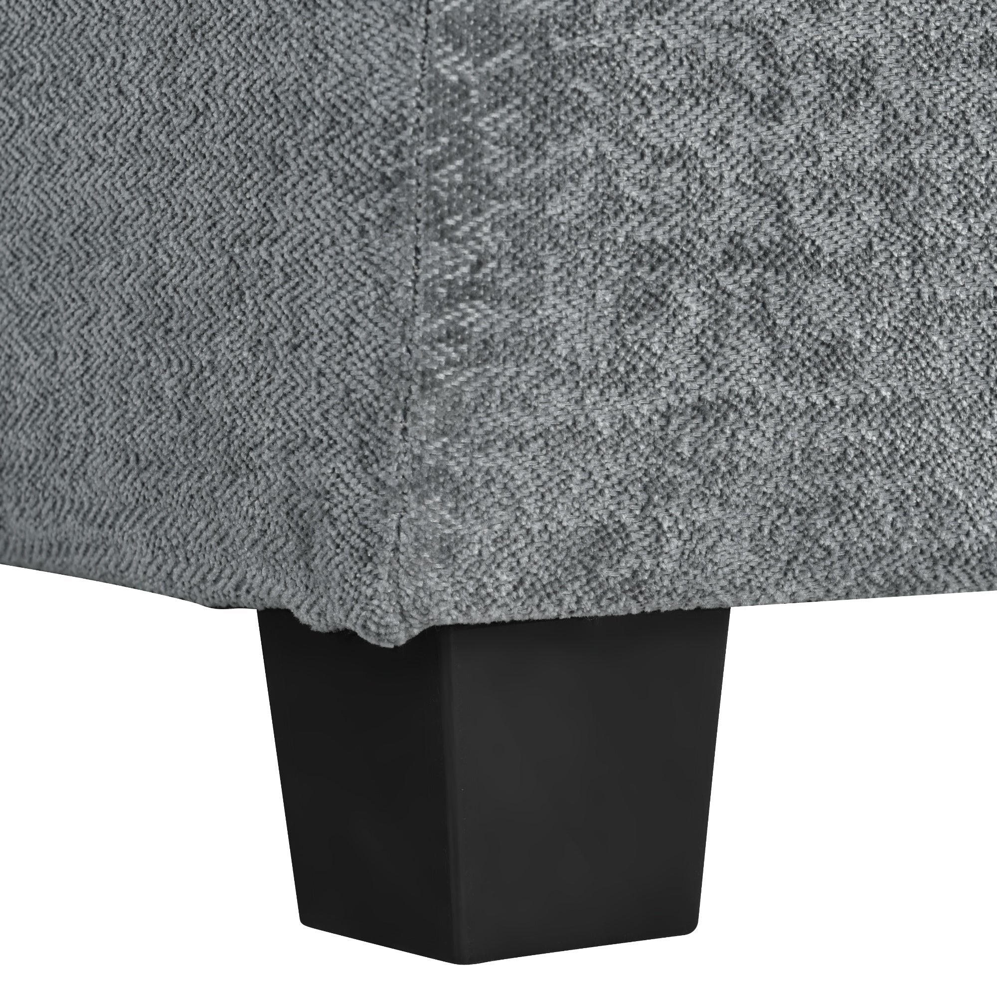U-Shaped Chenille Sectional Sofa with Adjustable Armrest Pillows -