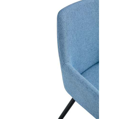 Leisure Modern Living Dining Room Accent Arm Chairs Club Guest With Strong Black Metal Legs, Set Of 2, TEDDY Fabric Beige CJDropshipping