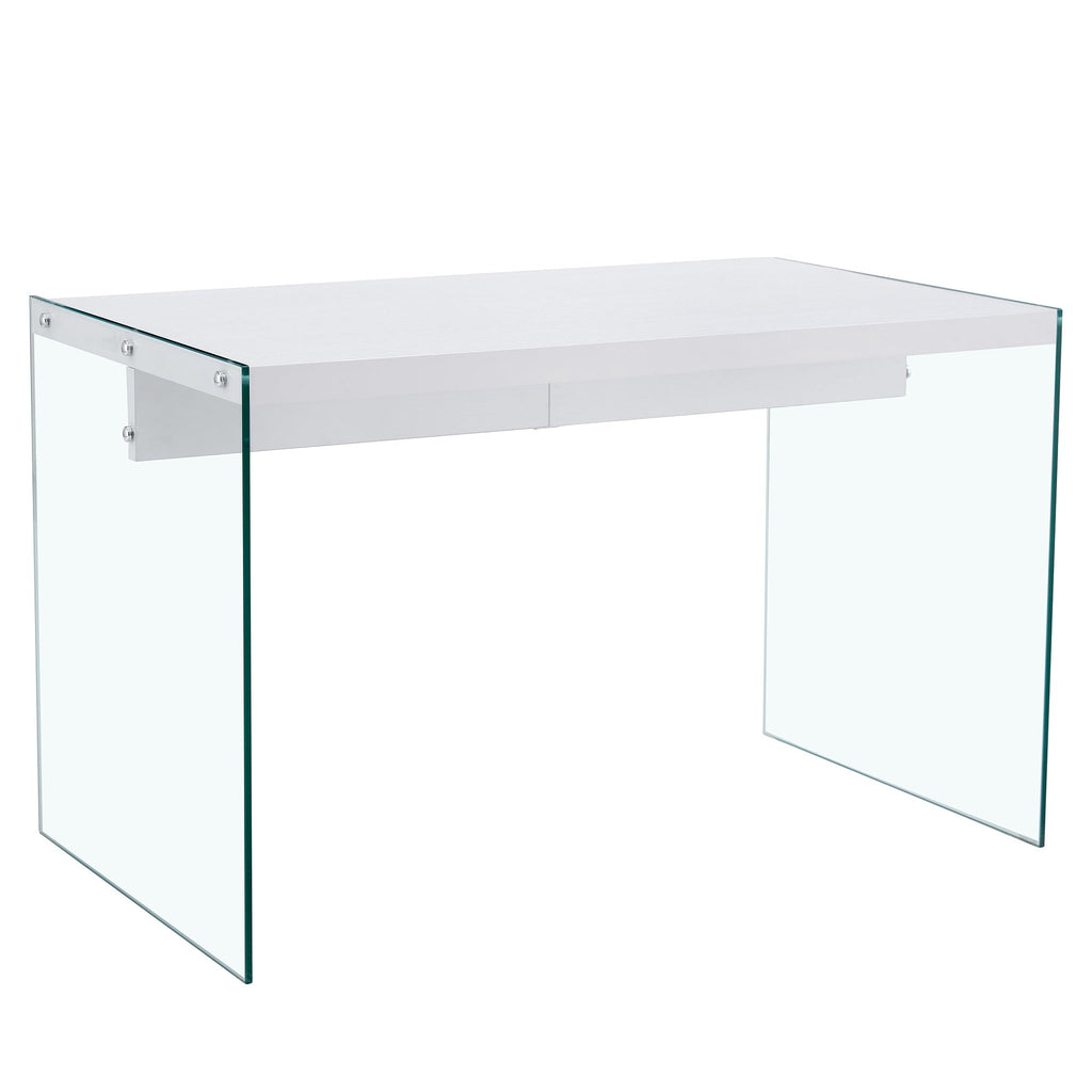 The top of the coffee table is made of MDF and white stickers, and the Sangria Beech