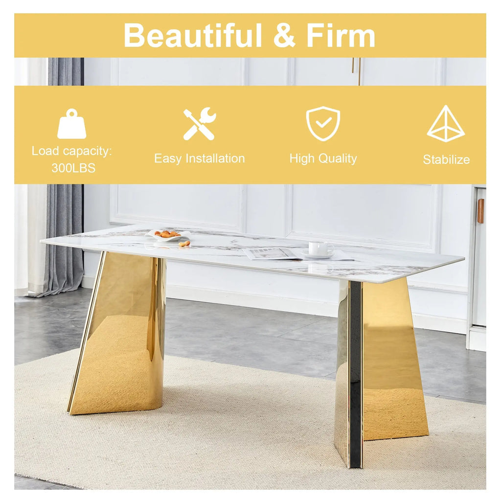 Table and chair set.63'x31.5x30' Luxurious Cold Jade Patterned Sangria Beech