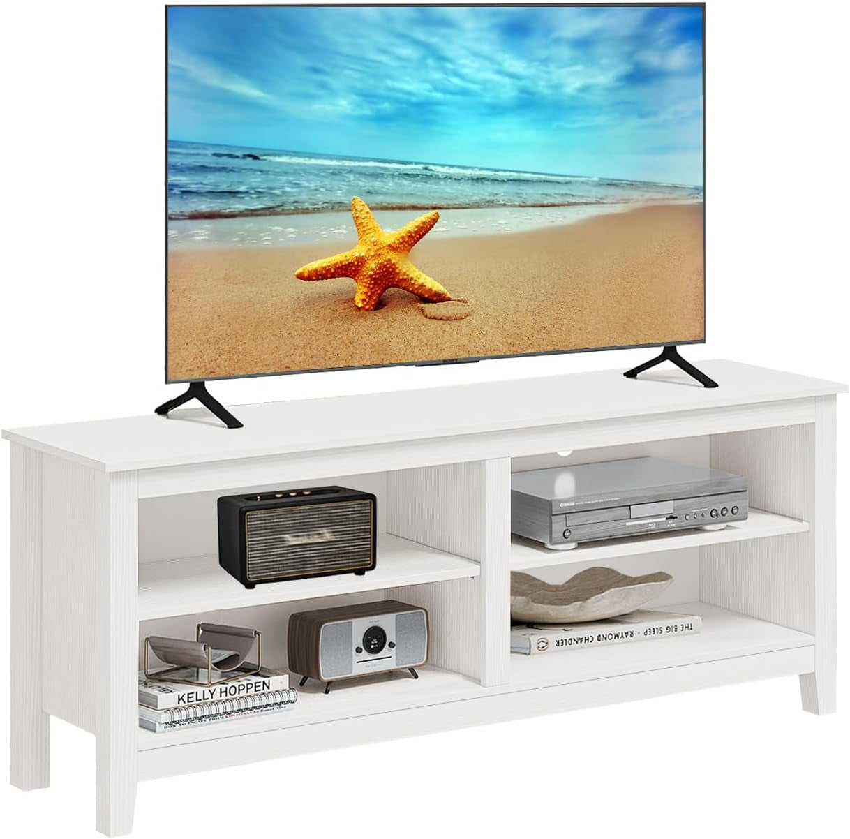 TV Stand for 65 Inch TV with Storage,Modern TV Entertainment Center Peach Maple