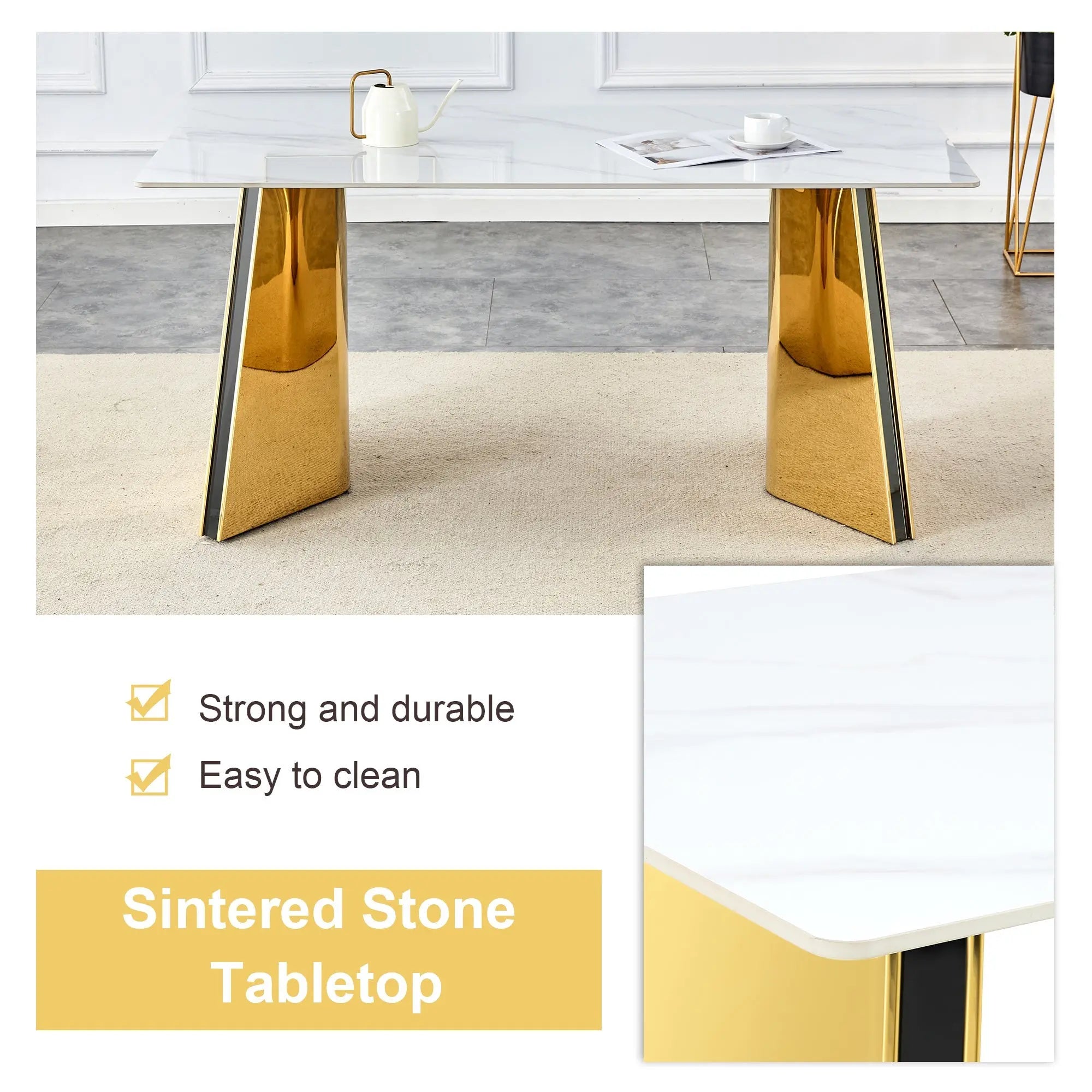 Table and chair set.63'x31.5x30' Luxurious Snow Mountain Patterned Sangria Beech
