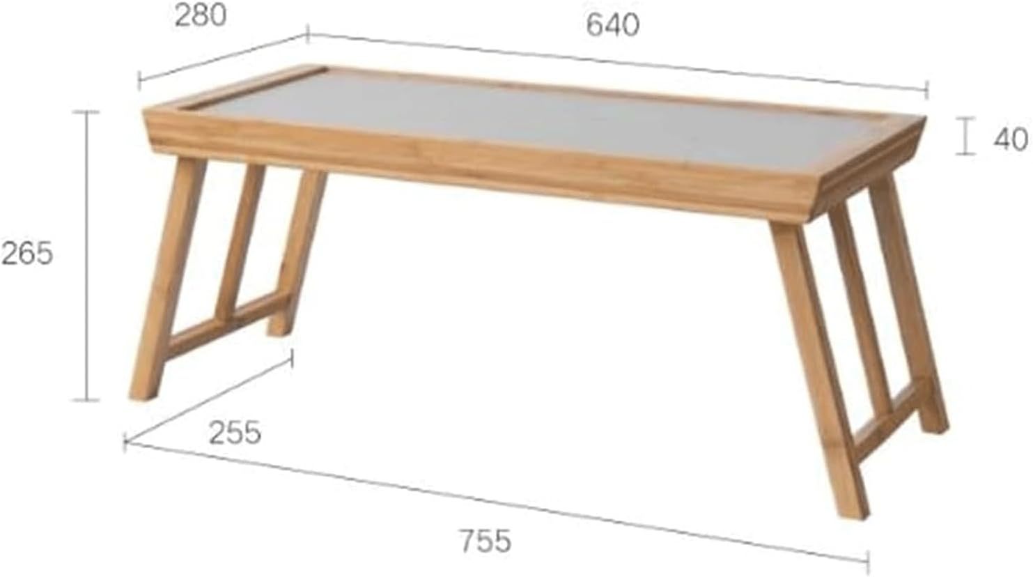 Bamboo Folding Coffee Table Tatami Low Window Table Bedside Portable Tea Tray Table Bedroom Living Room Home Office Suitable CJDropshipping