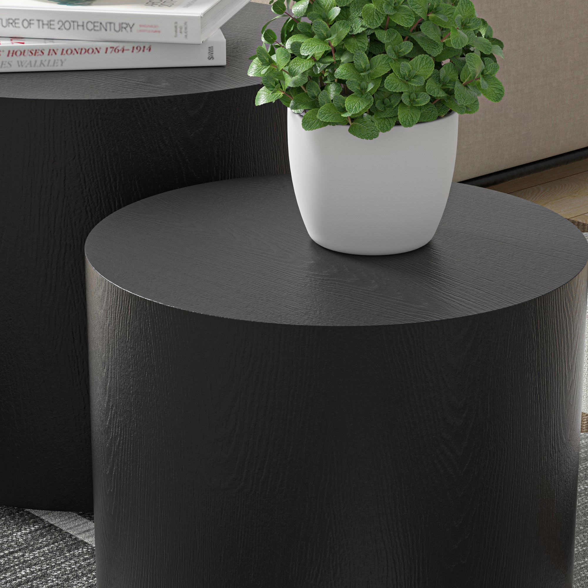 MDF with ash/oak/walnut veneer side table/coffee table/end