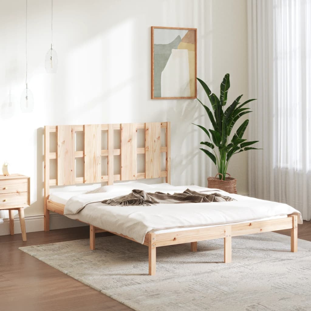 solid wood bed 120x190 cm