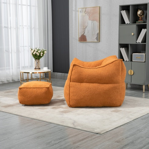COOLMORE Bean Bag Chair Lazy Sofa Footstool Durable Comfort Lounger High Back Bean Bag Chair Couch For Adults And Kids, Indoor    Outdoor