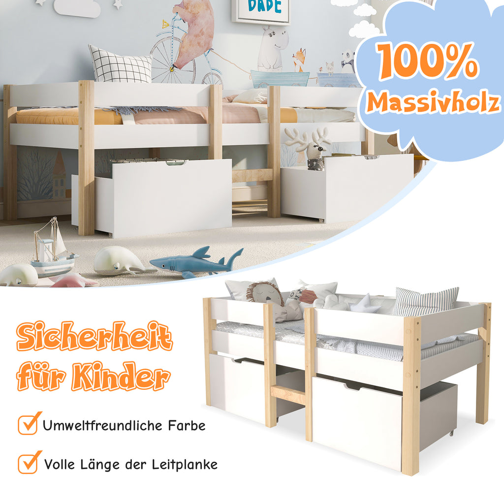 Pine Children's Bed  90cmx190cm