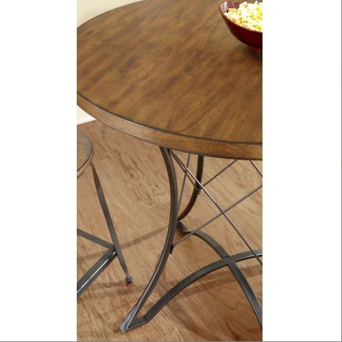 Adele - Round Counter Table - Dark Brown