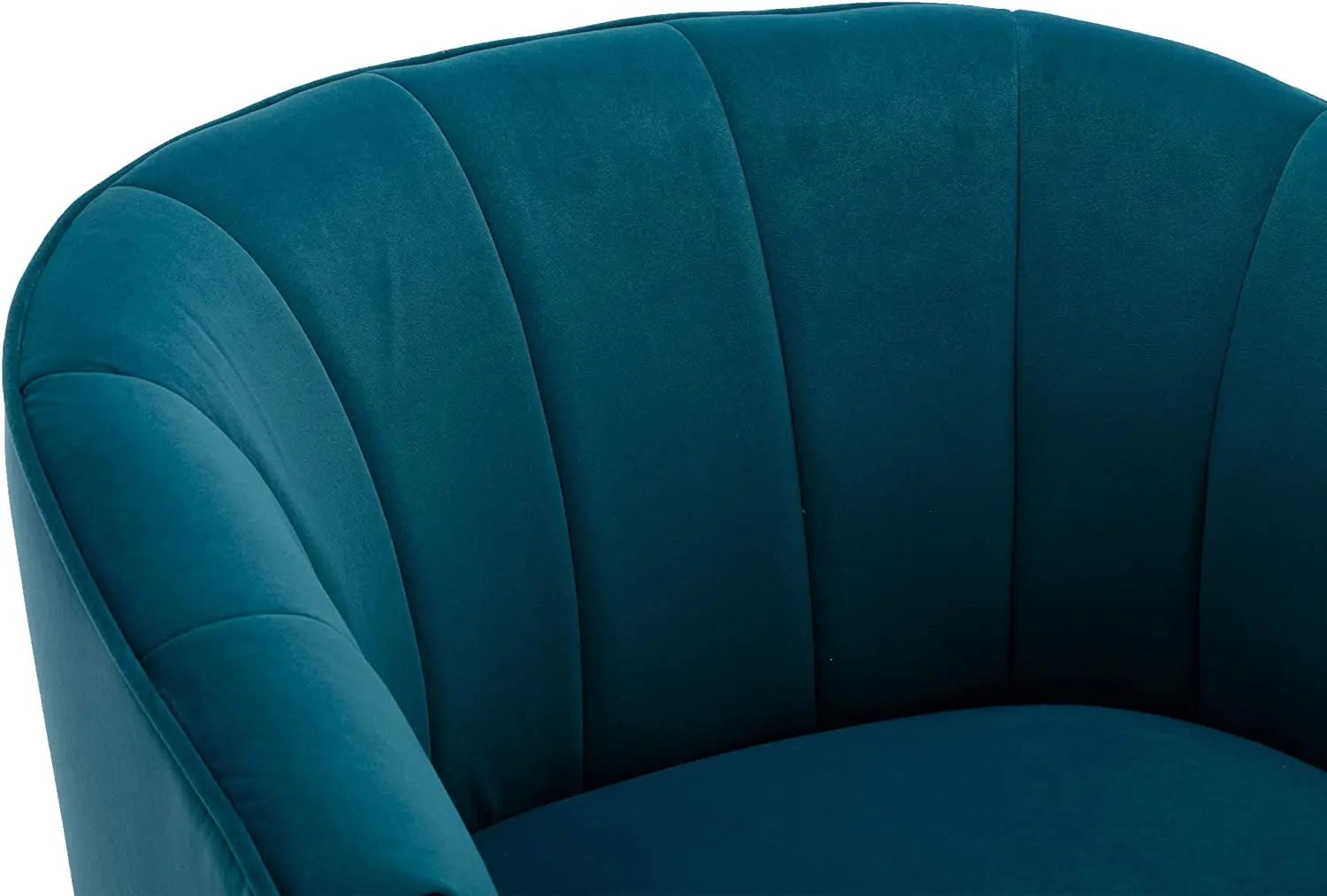 Teal Velvet Accent Chair with Golden Legs Peach Maple