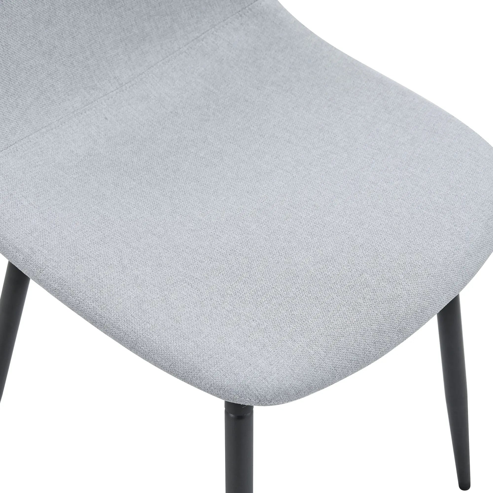 Table and chair set.79'x31.5' with X-shaped Black Metal Table Sangria Beech