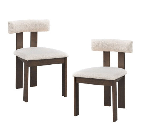 Set Of 2 Wooden Dining Chairs , Unavailable Platforms- Temu CJDropshipping