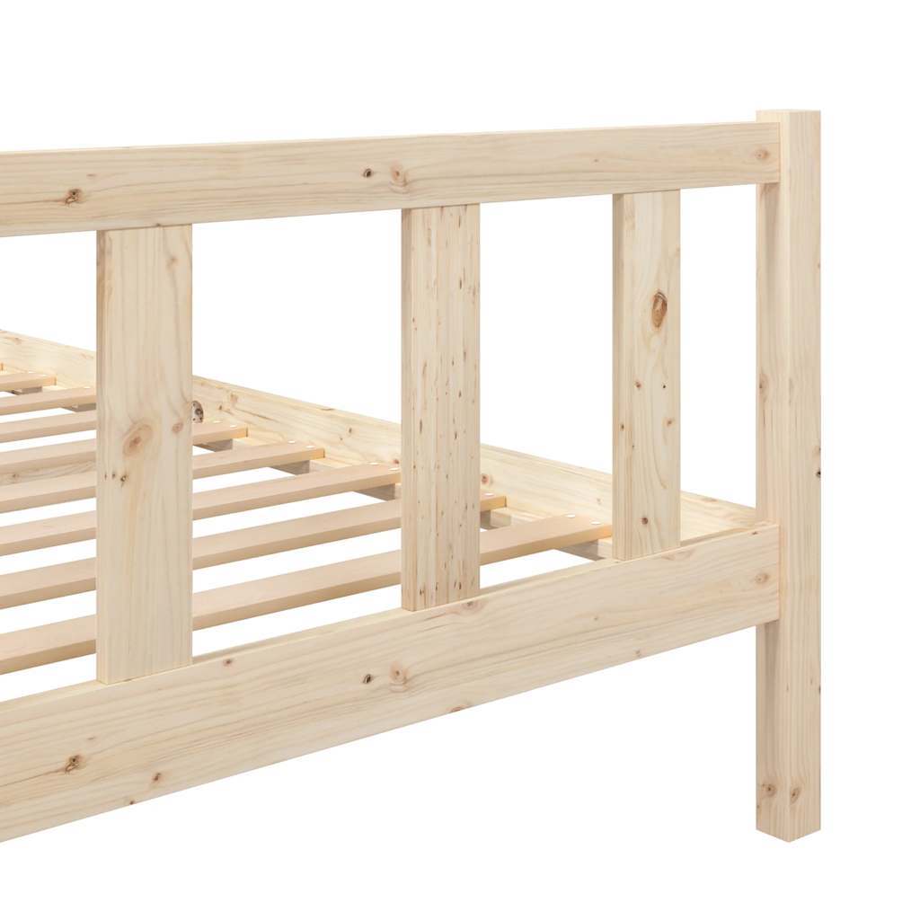 solid wood bed 140x190 cm