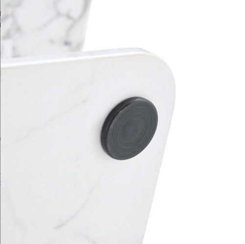 Modern Minimalist Grey Marble Pattern Sticker Pattern MDF Rectangular Coffee Table. Add A Tranquil And Comfortable Atmosphere To Your Home. MDF Coffee Table, Grey Marble Pattern Sticker, Side Table. CJDropshipping