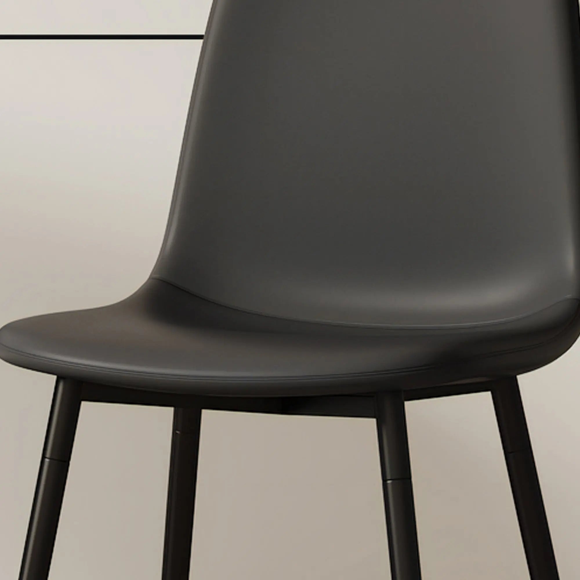 Table and chair set.79'x31.5' with X-shaped Black Metal Table Sangria Beech