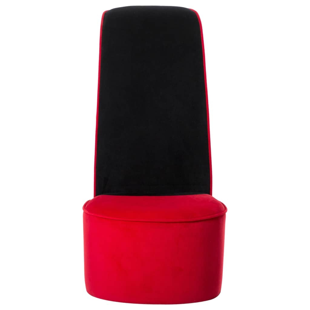 High Heel Chair Red Velvet
