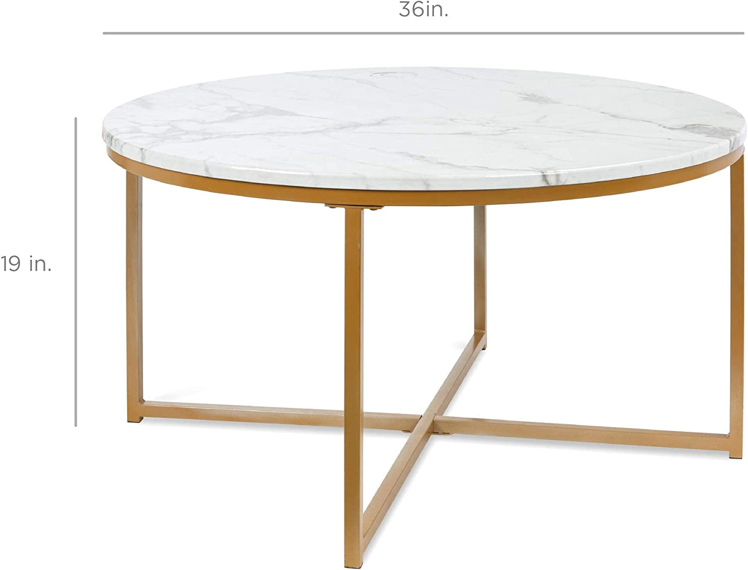 Round Coffee Table, Modern Boho Home Décor Peach Maple