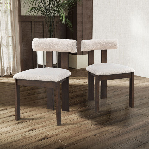 Set Of 2 Wooden Dining Chairs , Unavailable Platforms- Temu CJDropshipping