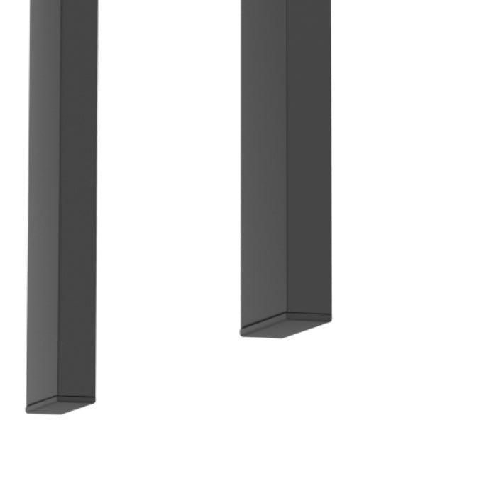 Set Of 2, Modern Tempered Glass Tea Table Coffee Table End Table, Square Table For Living Room, Transparent Black CJDropshipping