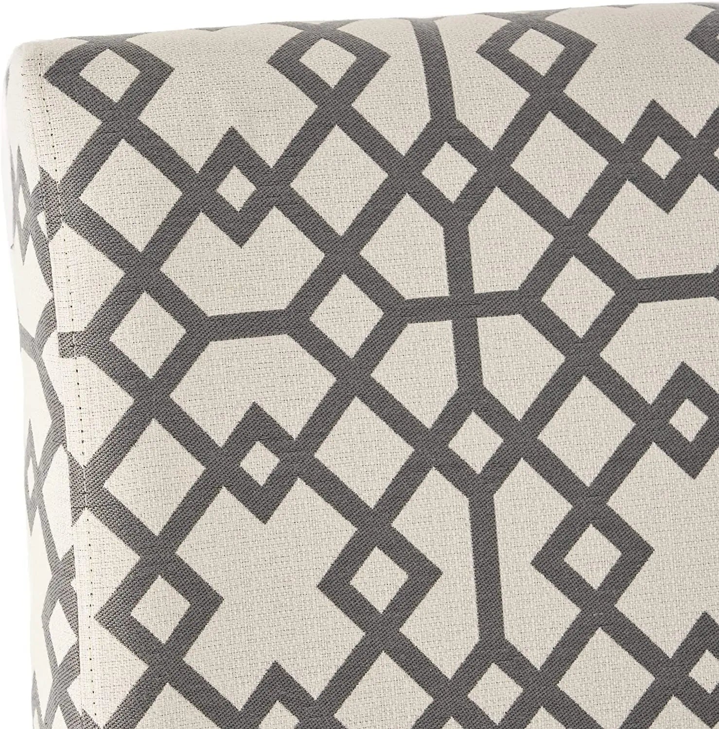 Grey Geometric Accent Chair by Christopher Knight Home Peach Maple