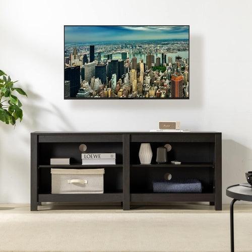 Camden TV Stand for Tvs up to 65", Contemporary Entertainment Center Peach Maple