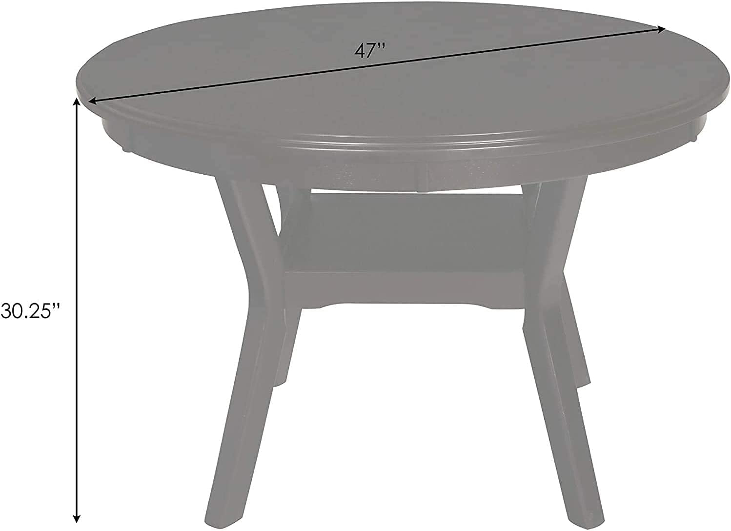 Gray 5-Piece round Dining Set with 1 Table and 4 Chairs Peach Maple